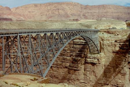 纳瓦霍桥, 大理石峡谷, 钢, 拱, 沙漠, 具有里程碑意义, 景观