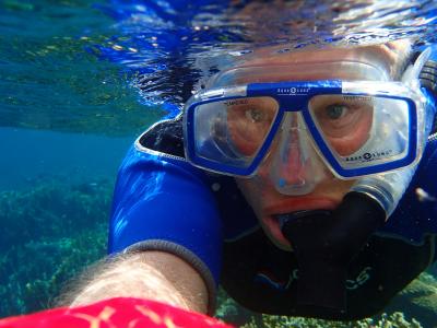 自拍照, 浮潜, 潜水面罩, 假日