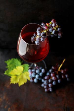 葡萄, 葡萄酒, 玻璃, 食品, 水果, 酒精, 吃