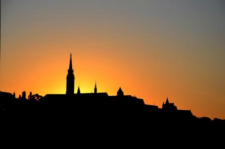 布达佩斯, 建筑, 匈牙利, 纪念碑, 城市, 日落