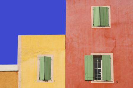 颜色, 外墙, 法国, 旅游, 装饰, 窗口, 结构
