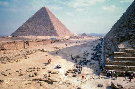 照片, 人, 附近的, 埃及, 金字塔, 清除, 蓝色