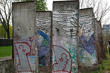 柏林墙, 墙上, 柏林, 德国, 纪念碑, 历史, 片段