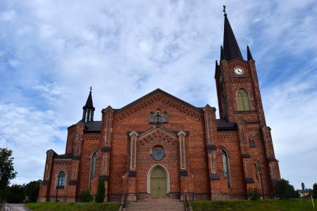 教会, 芬兰, 感兴趣的地方, 斯堪的那维亚, dom, 老, 建设