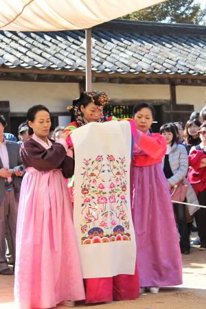 韩国传统婚礼, 新娘, 婚姻, 仪式, 婚礼, 文化, 女人