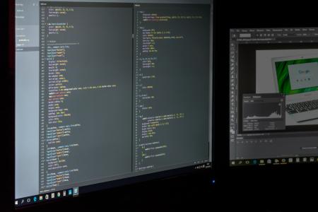 代码, 计算机, 数据, photoshop, 编程, 屏幕