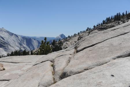 优胜美地国家公园, 加利福尼亚州, 美国, halfdome, 岩石, 岩石专栏, 花岗岩