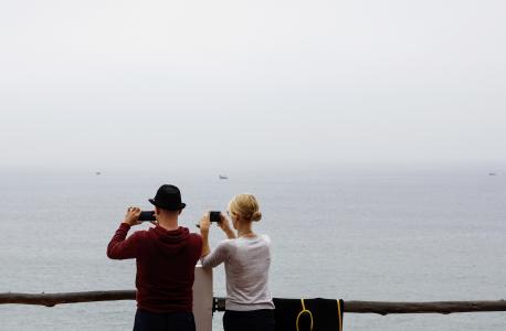 摄影师, 照片, 手机摄影, 照片游客, 摄影, 海, 假日