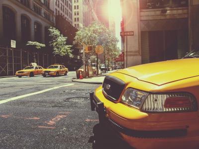 出租车, 汽车, 城市, 驾驶, 纽约, 纽约城, 街道