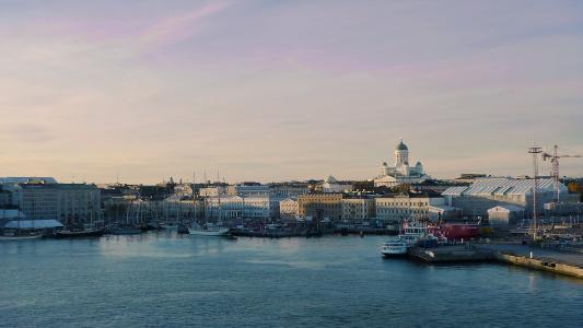 赫尔辛基, 港口, 城市景观, 船舶, 城市, 欧洲, 水