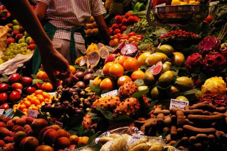市场, 水果, 蔬菜