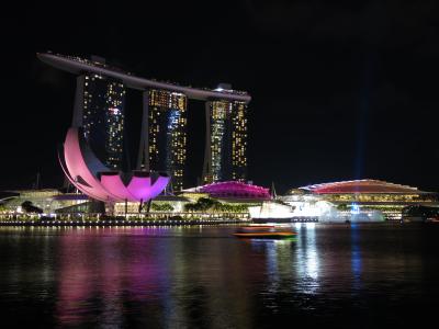 新加坡, 河, 夜之光, 旅游, 光, 天际线, 具有里程碑意义