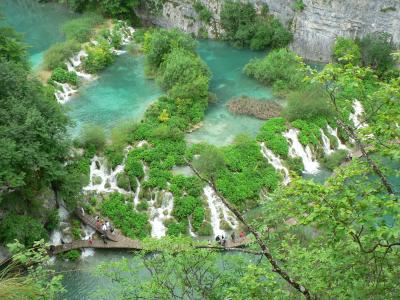 自然, 水, 国家公园, 克罗地亚, 天然水, 瀑布, 森林