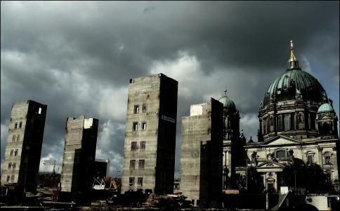 废墟, 废墟, 共和国的宫殿, 柏林, 柏林大教堂, 老, 建设