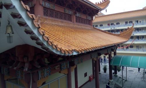寺, 建设, 古典, 屋檐下, 中国风