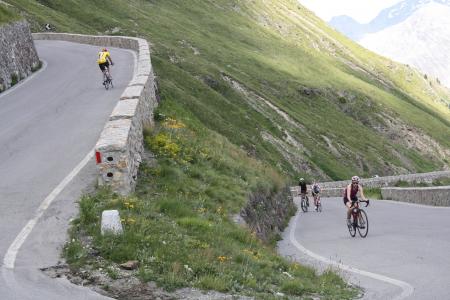 骑自行车的人, 山, 蛇纹石, 体育, 自行车赛车手, 通行证路, pfitscherjoch