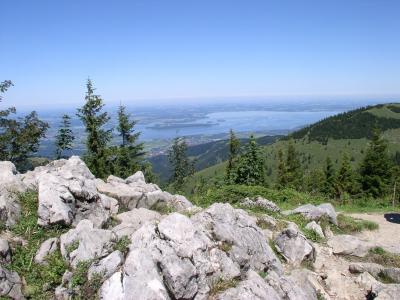 基姆, kampenwand, 视图, 山, 巴伐利亚, aschau, 夏季