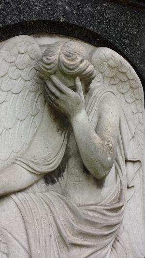 天使图, 眼泪, 天使, 公墓, 石头, 雕像, 哀悼