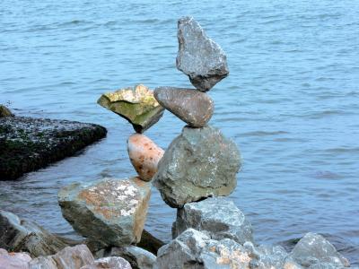 岩石, 平衡, 平衡, 不稳定, 石头, 桩, 魔术