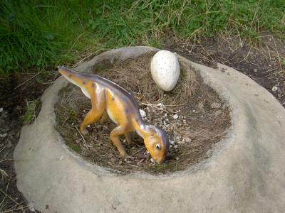 恐龙巢, 鸡蛋, 地球, 草, 公园
