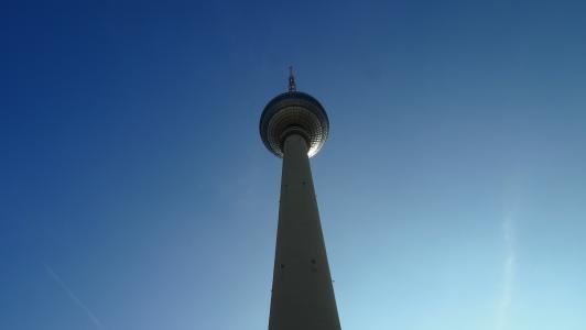 柏林, 广播电视塔, 亚历山大广场, 资本, 亚历克斯, 具有里程碑意义, 天空