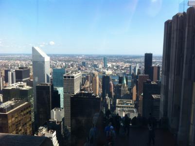 俯瞰纽约城, 全景, 纽约, 天际线, 美国, 城市, 大苹果