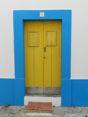 门, 房子, 蓝色, 地中海房子, 条目, 建筑, 木门