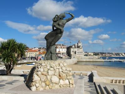 葡萄牙客, 假日, 海, 雕像, 海岸, 在海边, 胸围