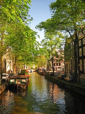 阿姆斯特丹, 城市, 运河, 小船, 水, 城市, 河