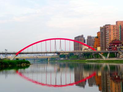 日本, 桥梁, 建筑, 几点思考, 河, 夏季, 春天