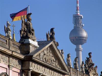 柏林, 德国, 建筑, 立面, 广播电视塔, 著名的地方, 欧洲