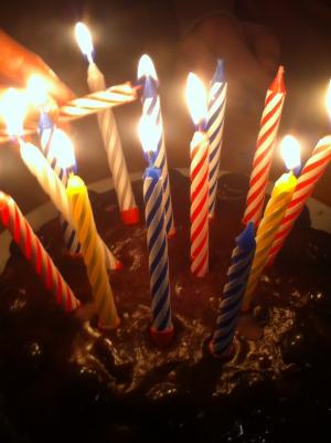 生日, 蜡烛, 蛋糕, 庆祝活动, 一方, 装饰, 场合