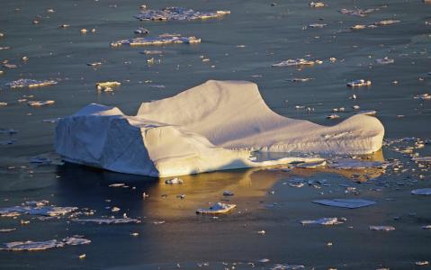 格陵兰岛, 冰山, mer de 蜜饯, 水, 自然, 感冒