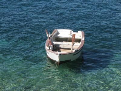 海, 克罗地亚, 小船, 夏季, 捕鱼, 达尔马提亚