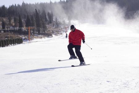滑雪, 字符, 雪山