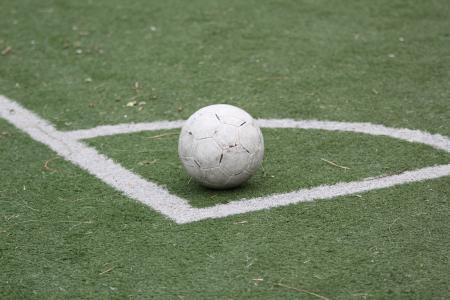 足球, 球, 操场上, 线, 和谐, 平衡