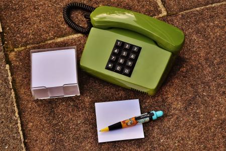 电话, 八十年代, 老, 绿色, 钥匙, 通信, 电话