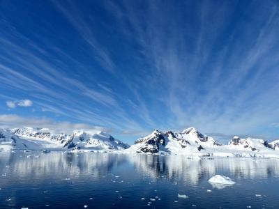 南极洲, 天堂湾, 感冒, 雪, 冰, 冰川, 冰山