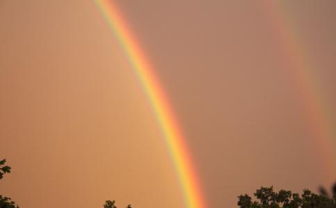 彩虹, 天气, 自然现象, 雷雨, 自然奇观, 双重彩虹