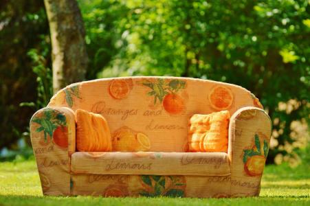 沙发, 沙发, 自然, 草甸, 休息, 冷静下来, 太阳