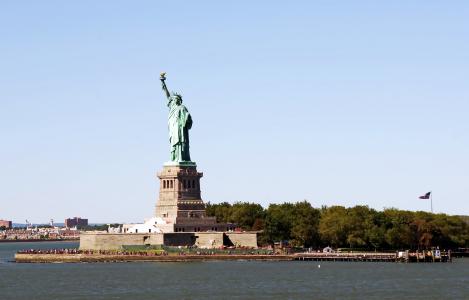 美国, 纽约, dom, 雕像, 曼哈顿