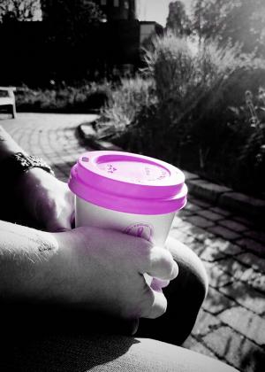 咖啡, 粉红丝带, 乳癌, 喝咖啡休息时间