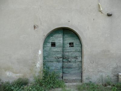 门, 小屋, 托斯卡纳, 翁布里亚, 墙上, 夏季, 入口