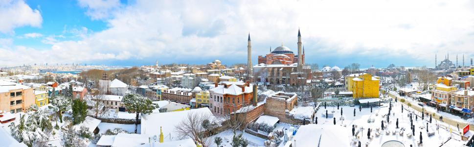 伊斯坦堡, 清真寺, 雪