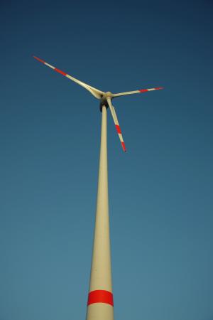 风车, 风力发电, 斜向, 风力发电, 能源, 天空, 风