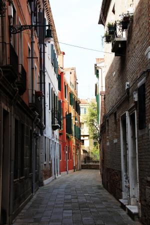 威尼斯, 建设, 小巷, 威尼斯, 意大利, 街道, 建筑