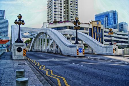新加坡, 城市, 城市, 城市, 建筑, 桥梁, 道路