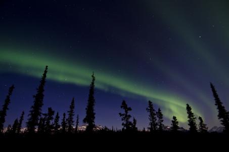 奥罗拉, 北极光, 北欧化工, 绿色, 现象, 旋流, 天空