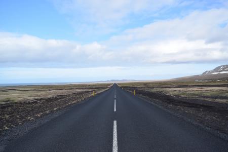 冰岛, 直道, 孤独, 方向, 景观