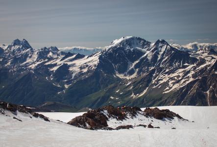 babis, 冰川, 山脉, elbrus, 高加索地区, 北高加索, 自然
